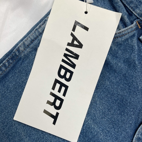 Tyler Lambert | High Rise Medium Wash Cropped Distressed Hem Jeans - Picture 7 of 9